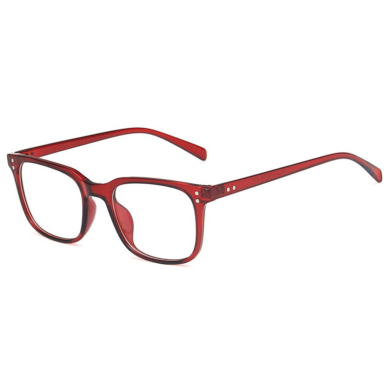 Anti Blue light TR90 Optical Frames Women Men Eyewear Retro Computer Glasses Eyeglasses Ultralight: red