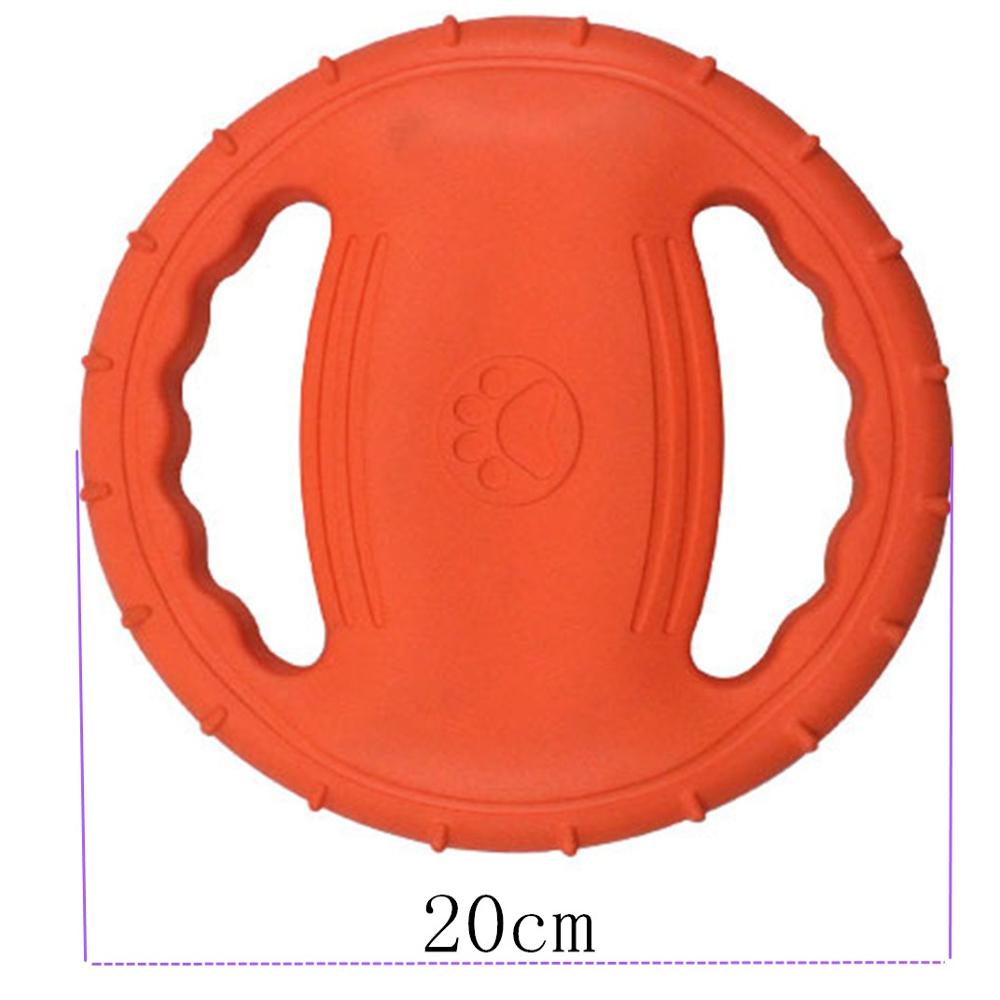 Juguete interactivo para perros, platillo volador para masticar, goma de silicona antipequeña, suministros para mascotas