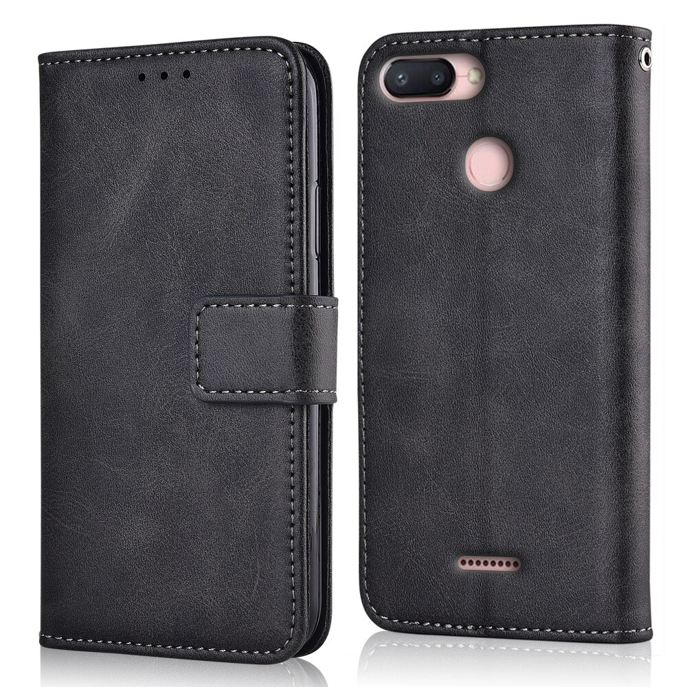 Leren flip portemonnee hoesje voor xiaomi redmi 6 redmi 6 5.45 '' hoesje voor xiaomi redmi 6a 6 a redmi 6a hoesje telefoonhoesje
