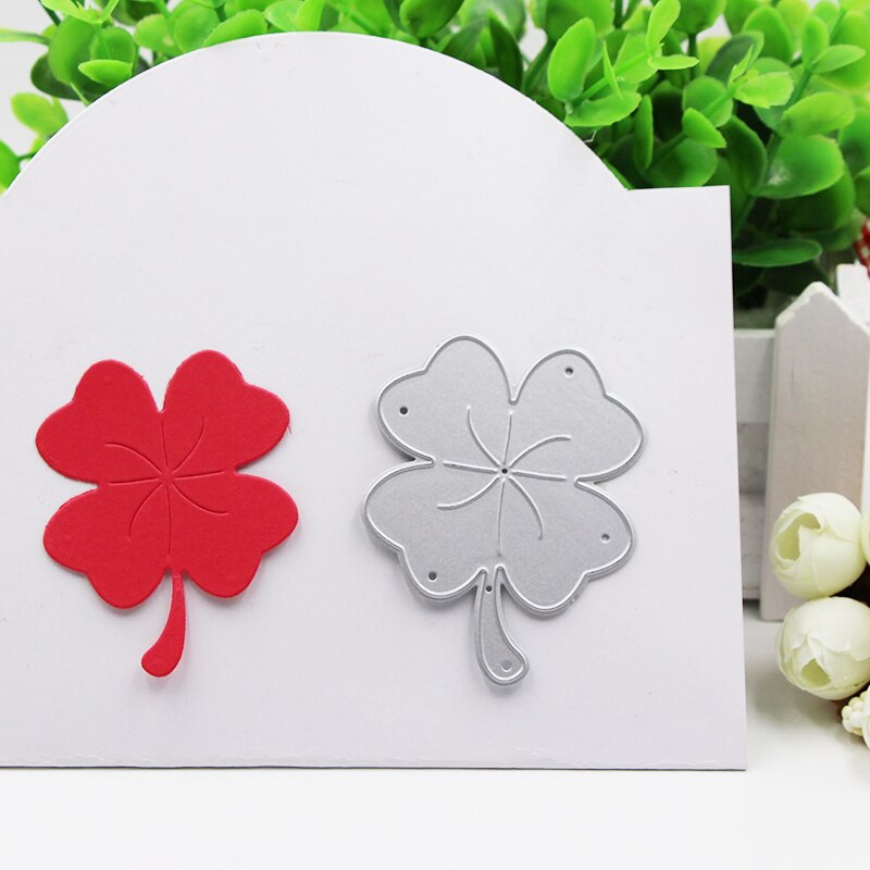 Four-Leaved Clover Metal Cutting Dies Stencils Template for Scrapbooking Card Album Embossing Decor DIY Metal Crafts