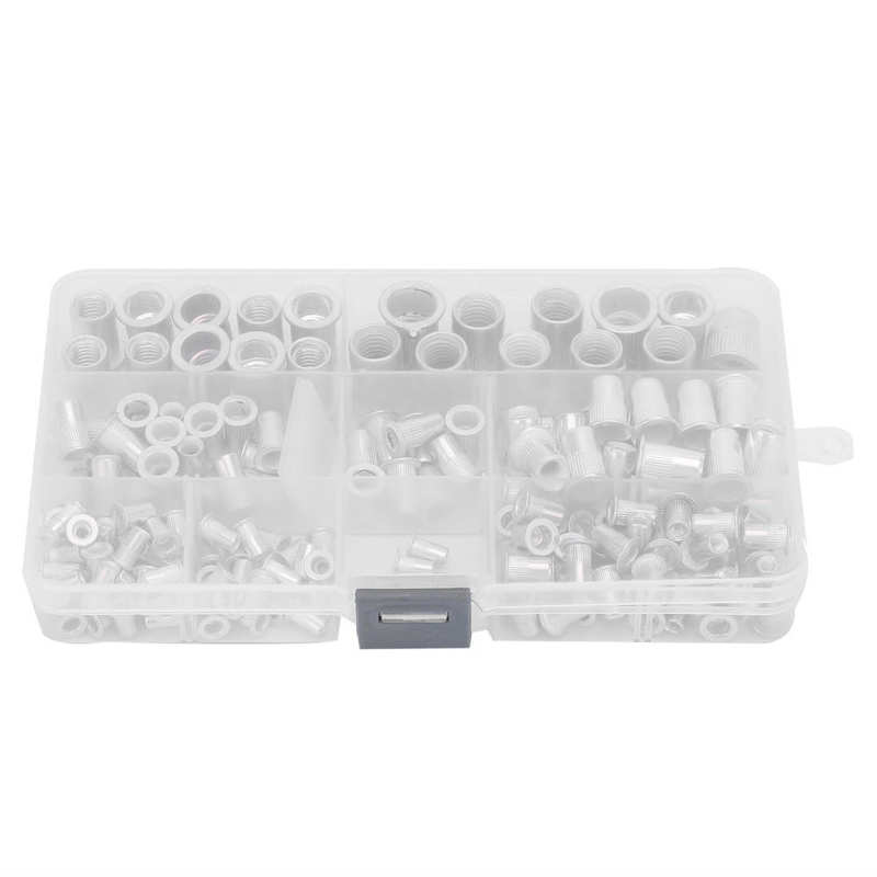 165pcs / Box Rivet Nut Aluminum Rivet Nut Insert Nut Accessory Set M3 / M4 / M5 / M6 / M8 / M10