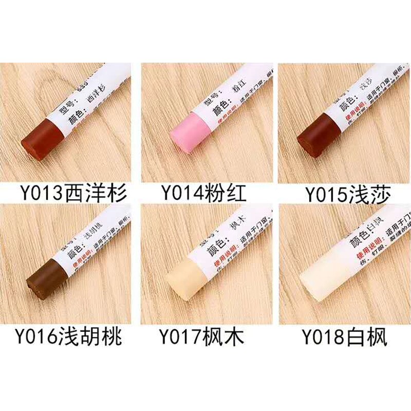 Hout Reparatie Kit Meubels Verf Floor Reparatie Floor Wax Krijt Scratch Patch Verf Pen Hout Composiet Reparatie Materiaal: 20pcs B