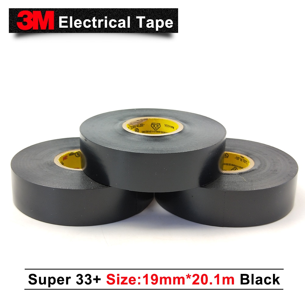 Original 3M Scotch Super 33+ PVC Electrical Insulation Vinyl Adhesive Tape