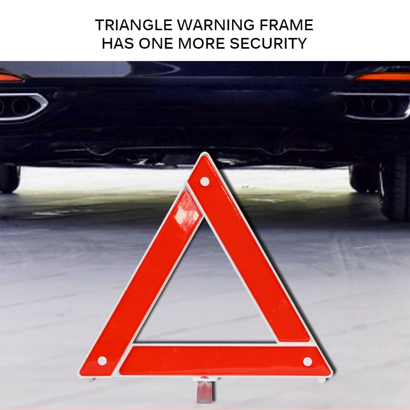 Bil køretøj nødsituation nedbrydning advarselsskilt trekant reflekterende trafiksikkerhed