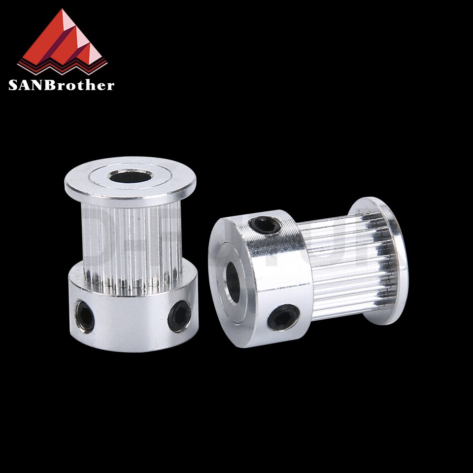 3D Drucker Teile CNC GT2 zeitliche Koordinierung Rolle 16 Zahn 2GT 20 Zähne Aluminium Bohrung 5mm 8mm Synchron Räder getriebe Für Breite 6mm 10mm