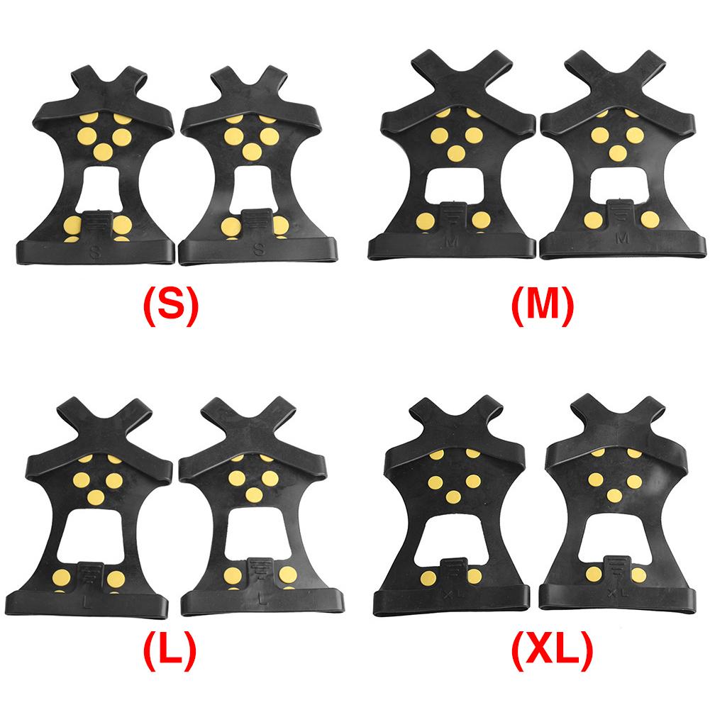 10 pigger sklisikre griper pigg vinter klatring sklisikker snø pigger grep kloss over sko dekker stegjern strekke motstå