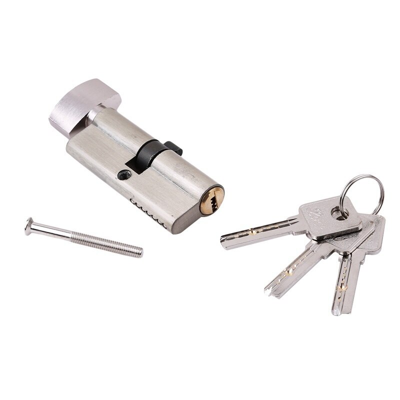 Aluminum Door Lock Cylinder Home Security Anti Snap/Bump/Drill/Pick +3 Keys
