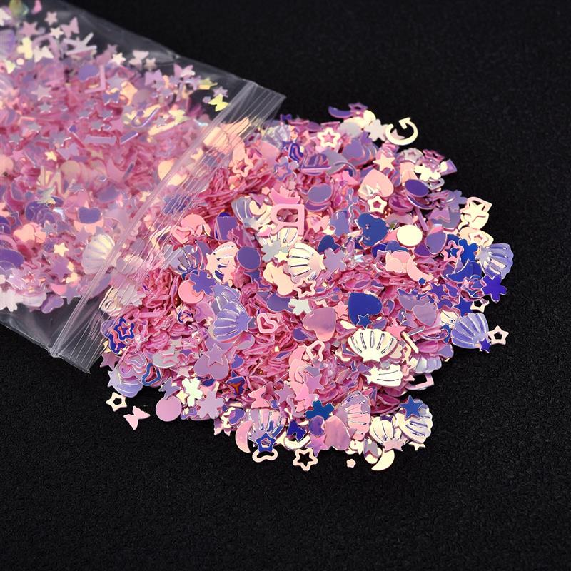 Mix Star Shell Sequin Heart Glitter Filling 10g/Pack For DIY Epoxy UV Resin Jewelry Making Decoration Supplies Resin Crafts: 01