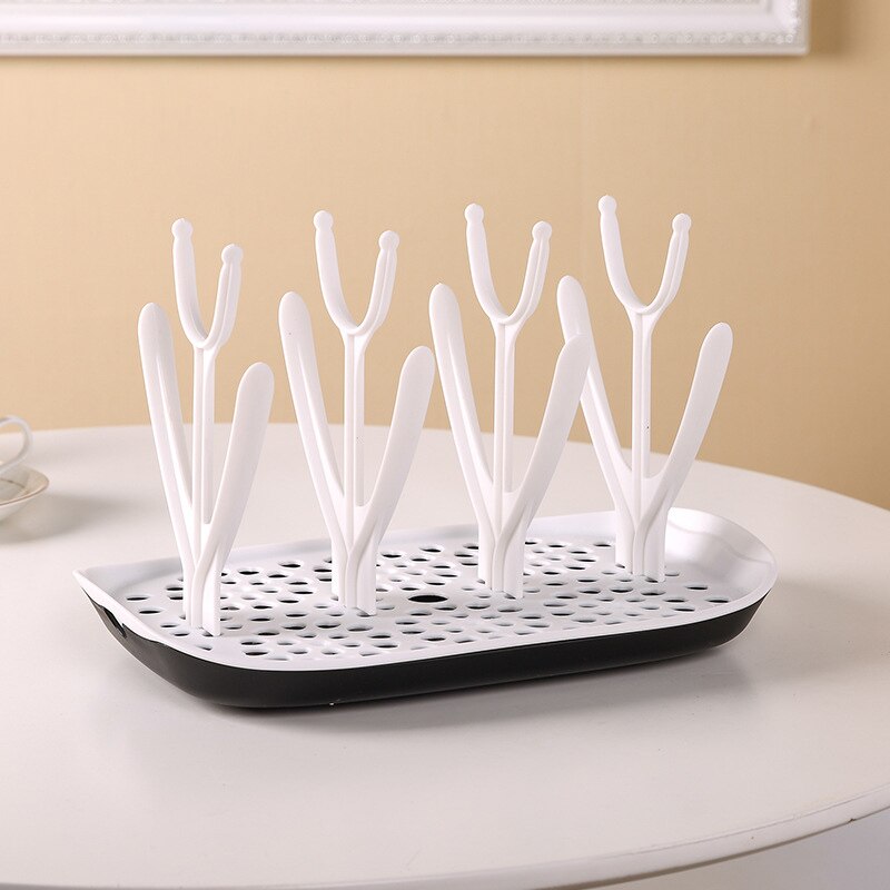 Bottle Dry Rack Baby Feeding Bottles Drain Drying Rack Baby Bottle Pacifier Cleaning Dryer Drainer Storage Drying Holder Shelf