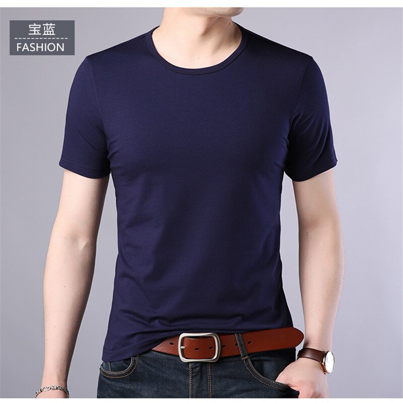 Short-sleeved t-shirt men's summer 3 trend Korean version of the cotton spring men's round neck half-sleeved clothes