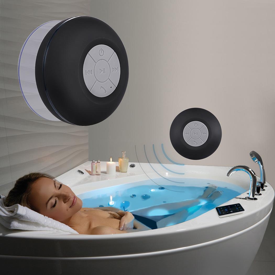 4 niveau Waterdicht Badkamer Auto Draadloze Bluetooth 0.18Kg Audio Met Led 9x9x6 cm/3.5 x 3.5x2.4 inch Licht