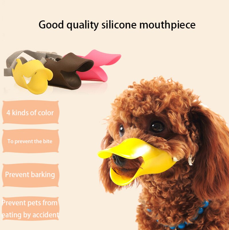 masque muselière de canard en Silicone pour petits et grands chiens, Anti-morsure, accessoires pour chiens aboyants,