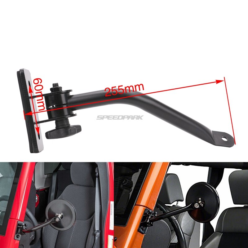 rétroviseur latéral fin rétroviseurs ronds pour Jeep TJ rétroviseurs adaptés pour 1997-2007 Jeep Wrangler