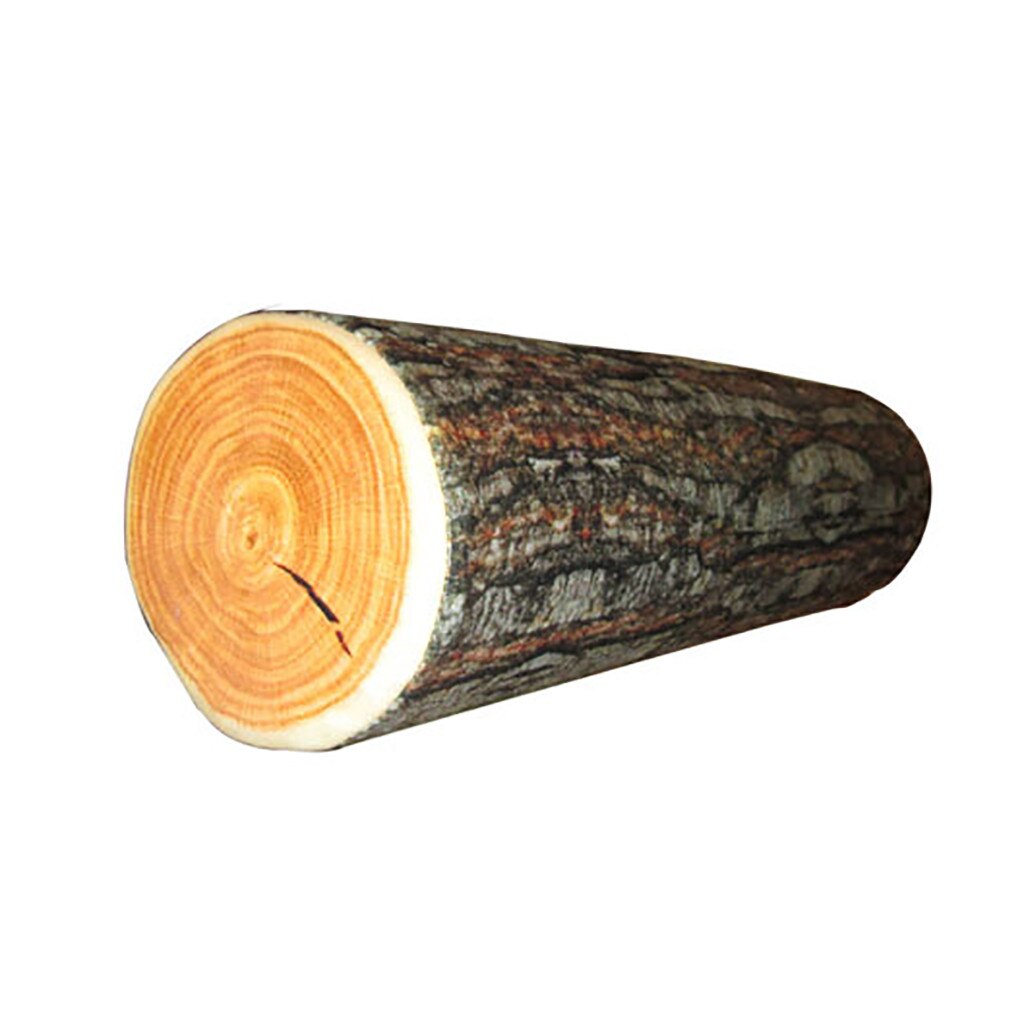 Creatieve Natuurlijke Hout Log Vorm Zachte Auto Seat Hoofdsteun Body Neksteun Kussen Thuis Bed Rugkussen Zachte Nek kussens: Default Title