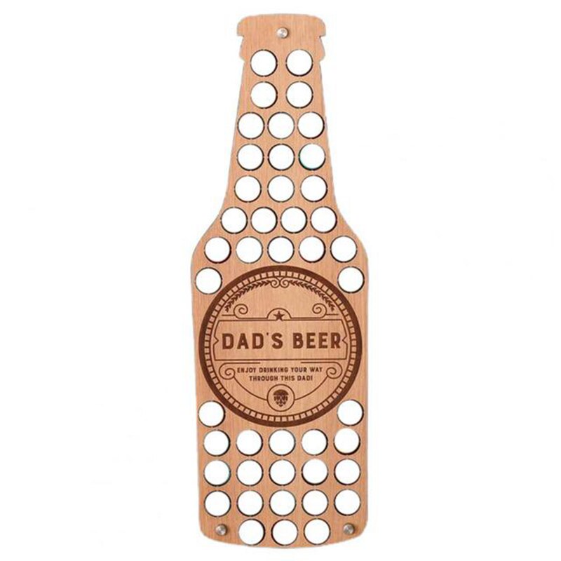 DAD Wine Bottle Cap Display Map Beer Collection Holder Unique Fathers Day Beer Bottle Cap Collection: A