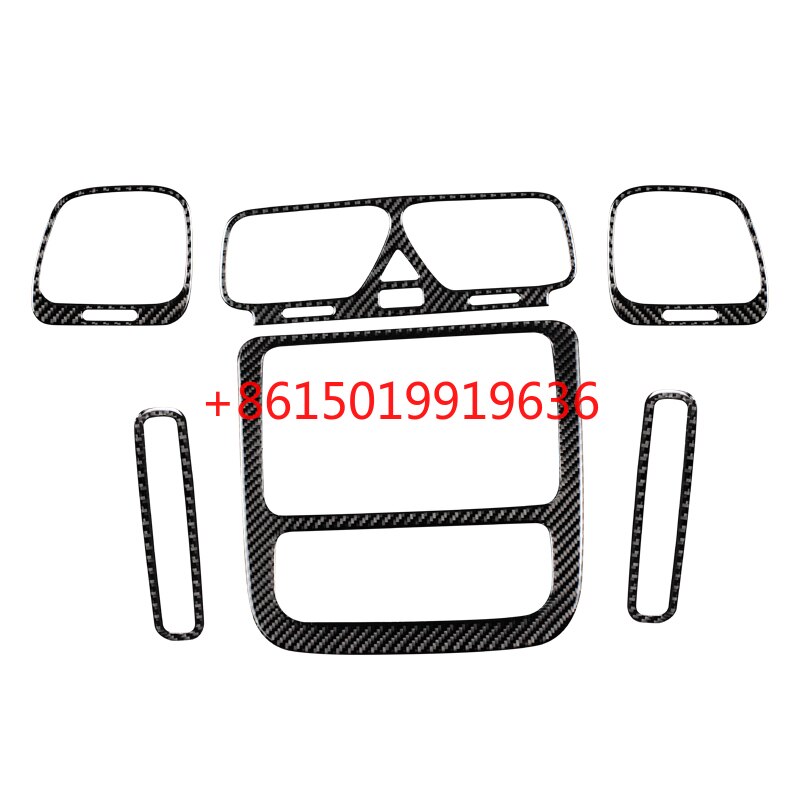 Para Volkswagen Scirocco 11-14, accesorios interiores, control central, salida de aire acondicionado, panel de fibra de carbono, parche adhesivo