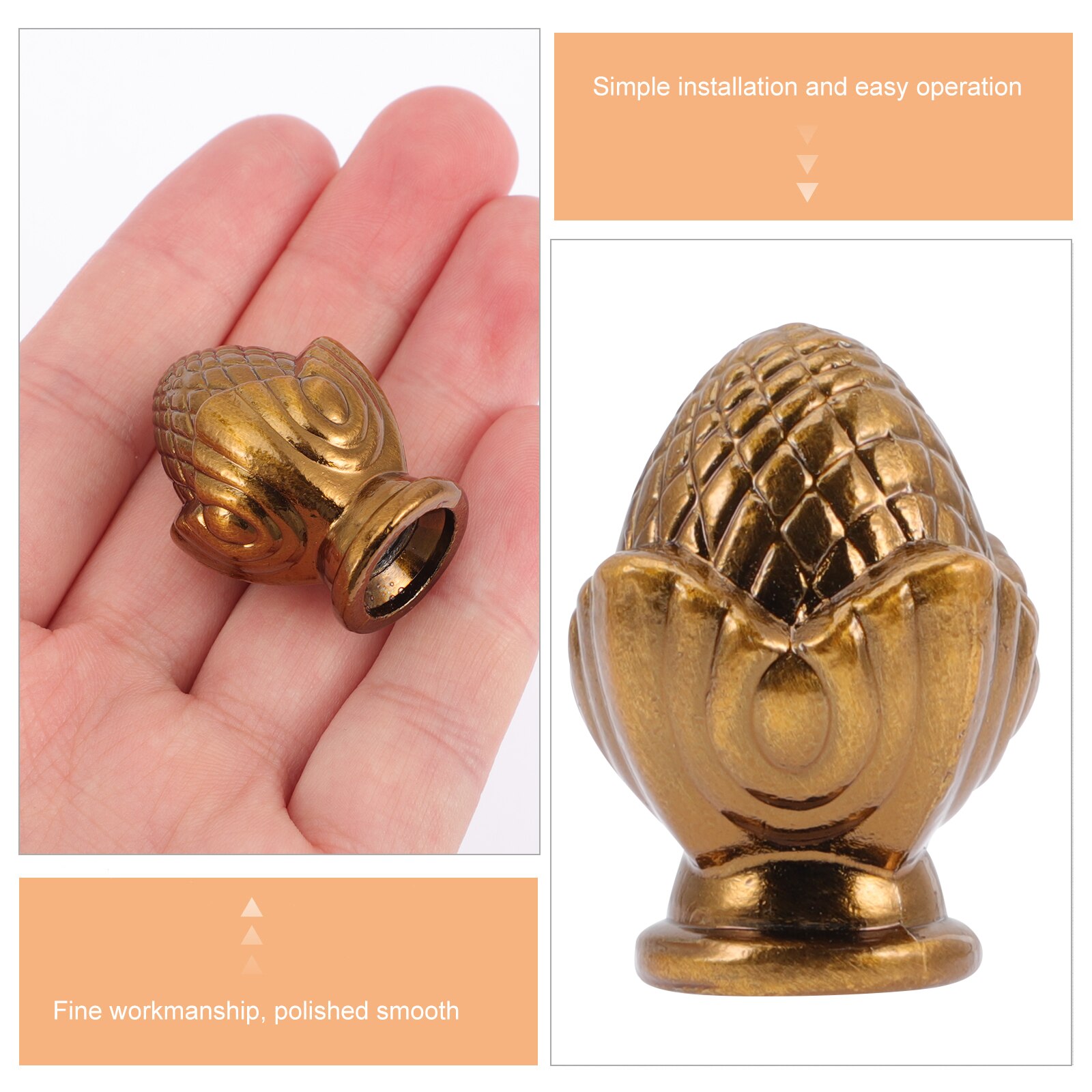 8pcs Lamp Finials Decorative Lamp Shade Knobs Light Finial Adornments