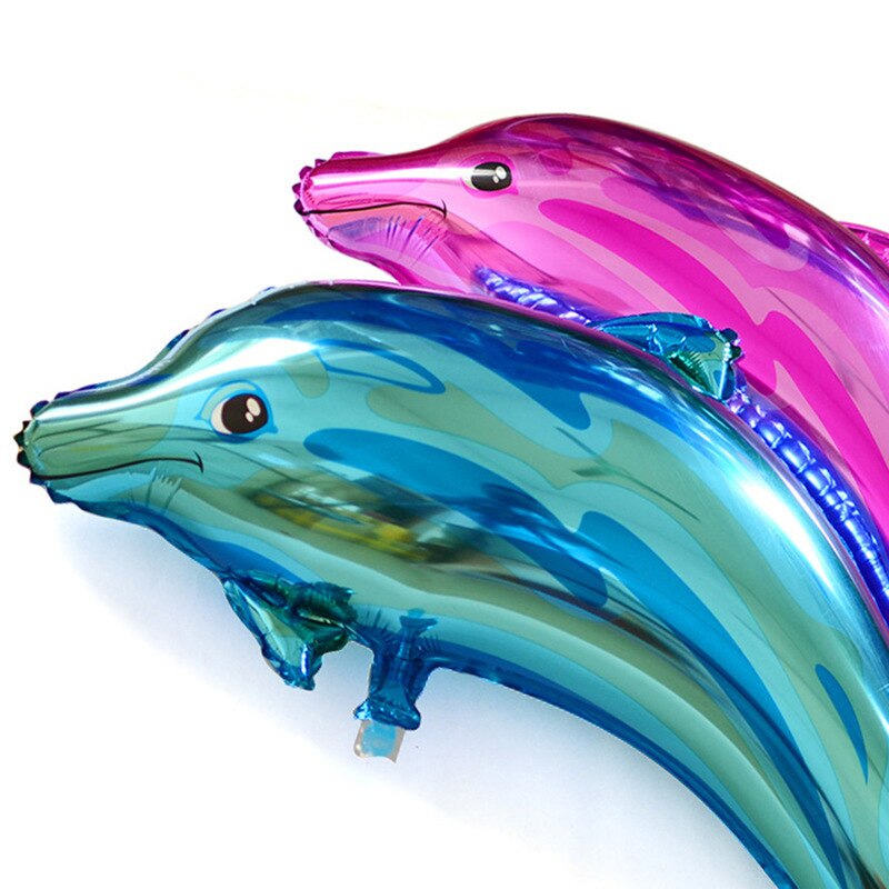 Folie ballonger 1pc søte dyr delfin hai marine tema bursdagsfest dekorasjoner baby bad barn barns dag leker