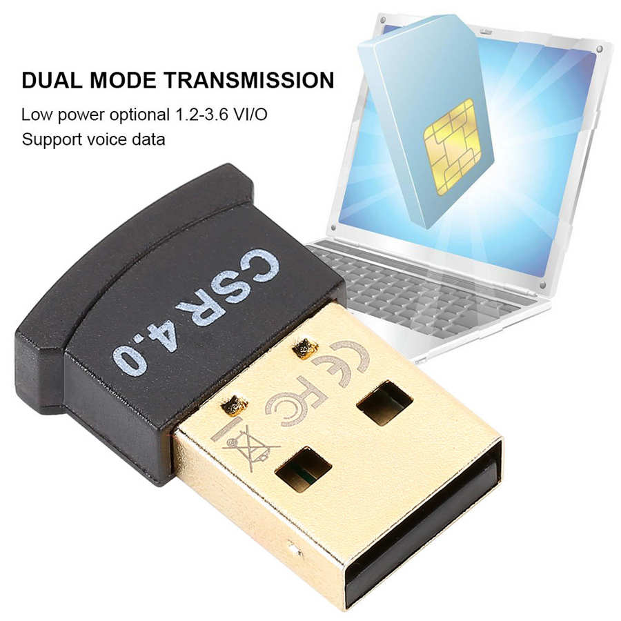 Wireless 4.0 Bluetooth Adapter USB 2.0 Mini BT Receiver Transmission Supports Multiple Languages Bluetooth Receiver Transmitter