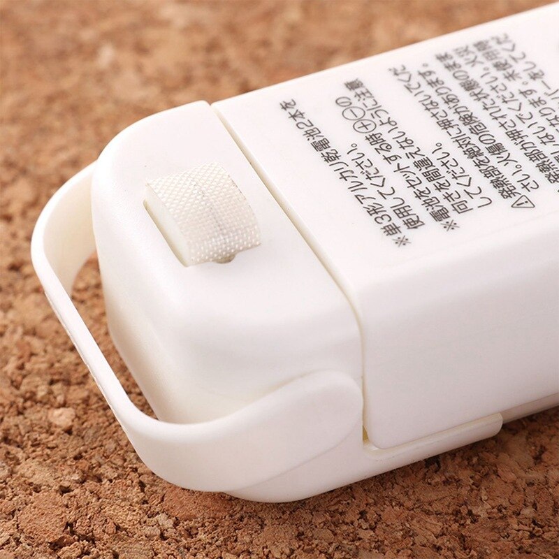 Clips håndholdt mini elektrisk quickdone vakuum madforsegler plastpose varmeforsegling snacks forsegler maskine hvid