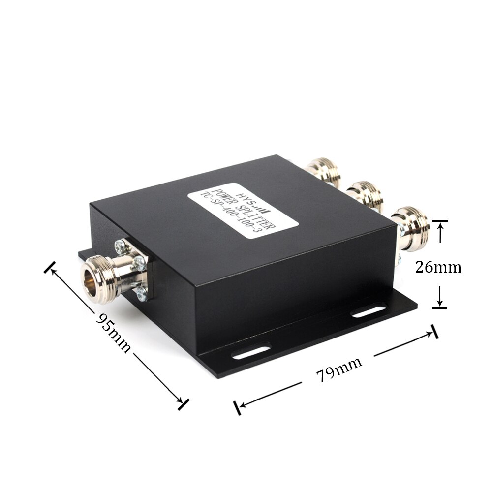 3 Way UHF 400-500MHz Antenna Power Splitter 50W Two Way Radio Repeater Power Divider with N Female connectors