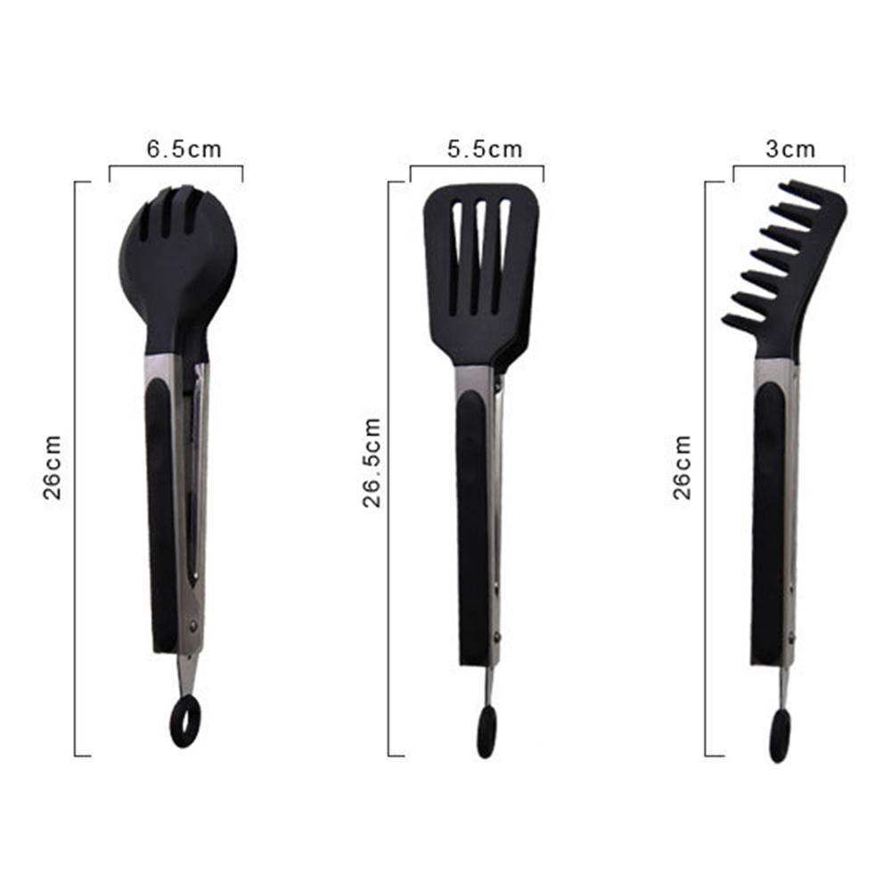 Grill Kochen Zange Edelstahl Salat Pasta Servierzange Anti-Verbrühungen schwer Pflicht Mehrzweck Spachtel Zange Küche Werkzeuge