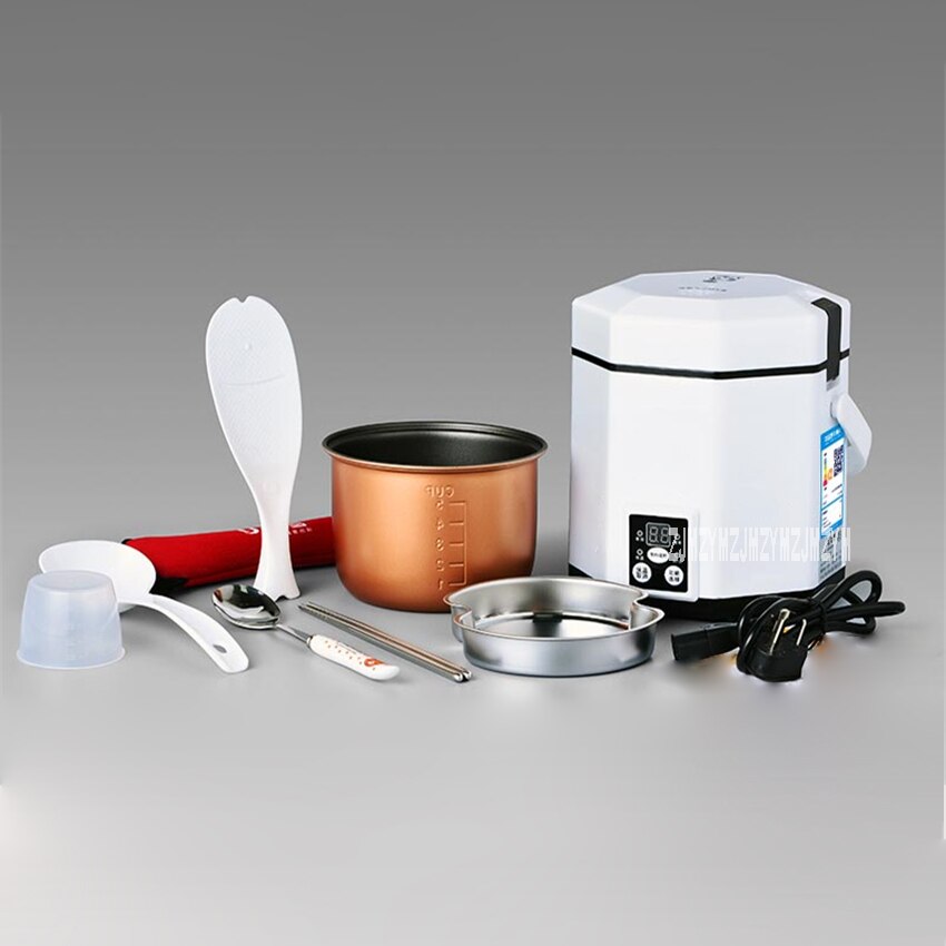 YX-1220 Household Electric Rice Cooker Portable Mini Rice Cooking Machine Student Dormitory Multifunction Cooking Pot 1.2L