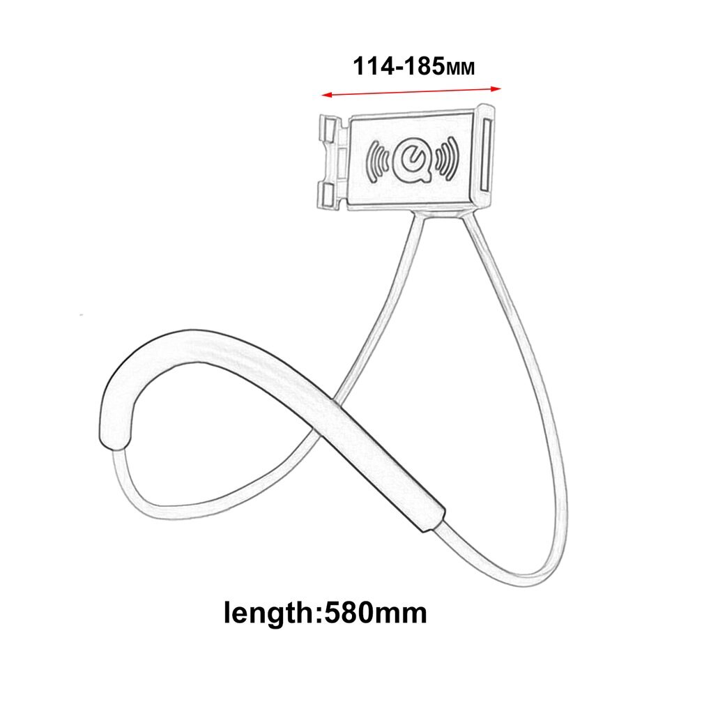 Praktische Hals Opknoping Mobiele Telefoon Houder Stands Universele Flexibele 360 Graden Rotatie Bed Mount Voor Smartphones