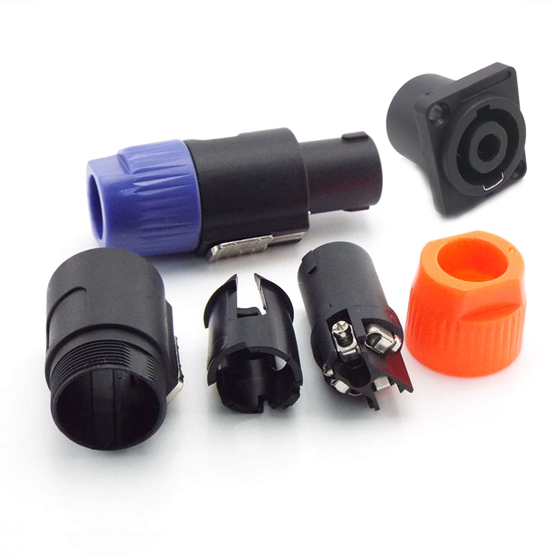 4pins NL4FC Sprechen Anschlüsse Typ 4 Pole Stecker Männlich Lautsprecher Audio Stecker Set männlich/weiblich stecker jack Audio lautsprecher Anschlüsse B