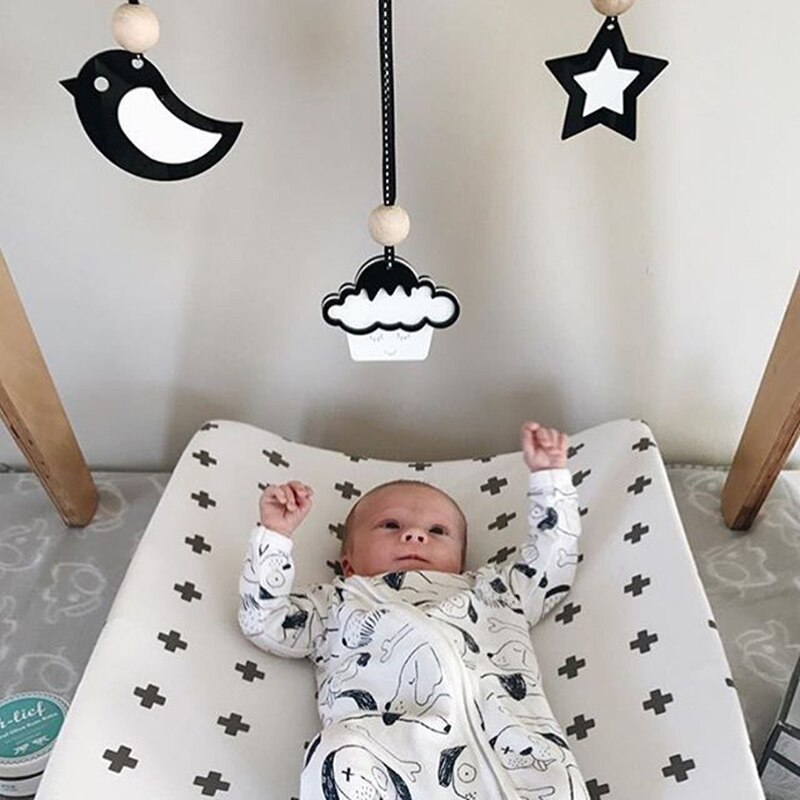 Baby Teether Toys 0-2 months Baby Play Gym Pendants Children Room Decorations Nordic Baby Fitness Rack Stroller Hanging Pendants