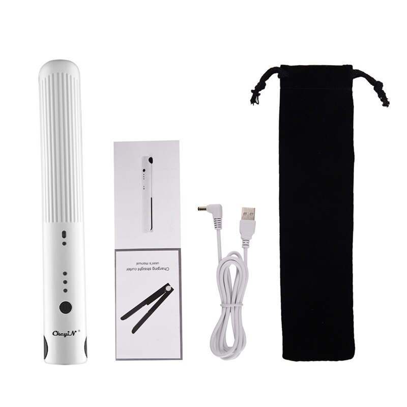 USB Rechargeable Hair Straightener Portable Cordless Hair Flat Iron Hair Straightening Curling Flat Iron Mini Hair Styling Tool