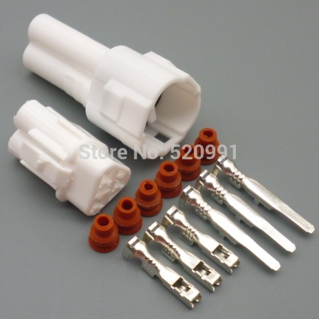 shhworldsea 3pin 2.0mm MT090 sealed Motorcycle TPS waterproof connector 6187-3231 6180-3241: 1set male female
