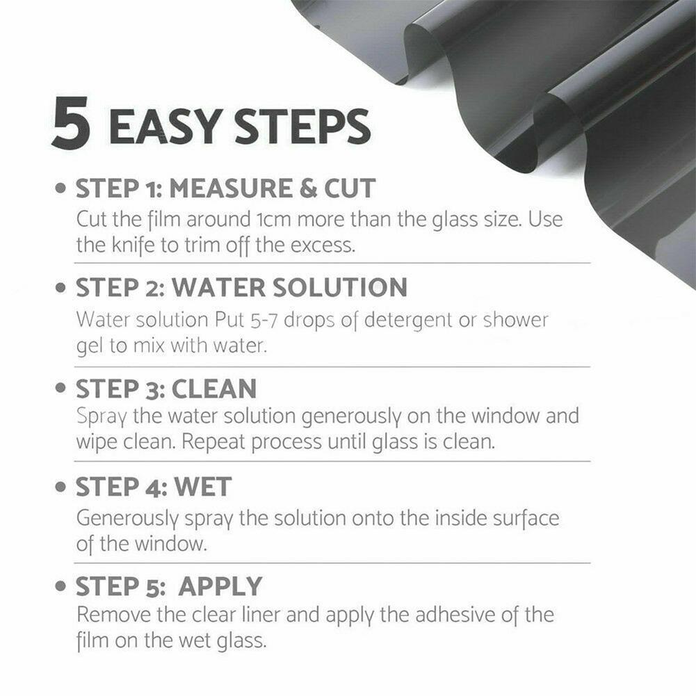 6m Car Vehicle Window Glass Sun Heat Insulation Privacy Protection Tint Film