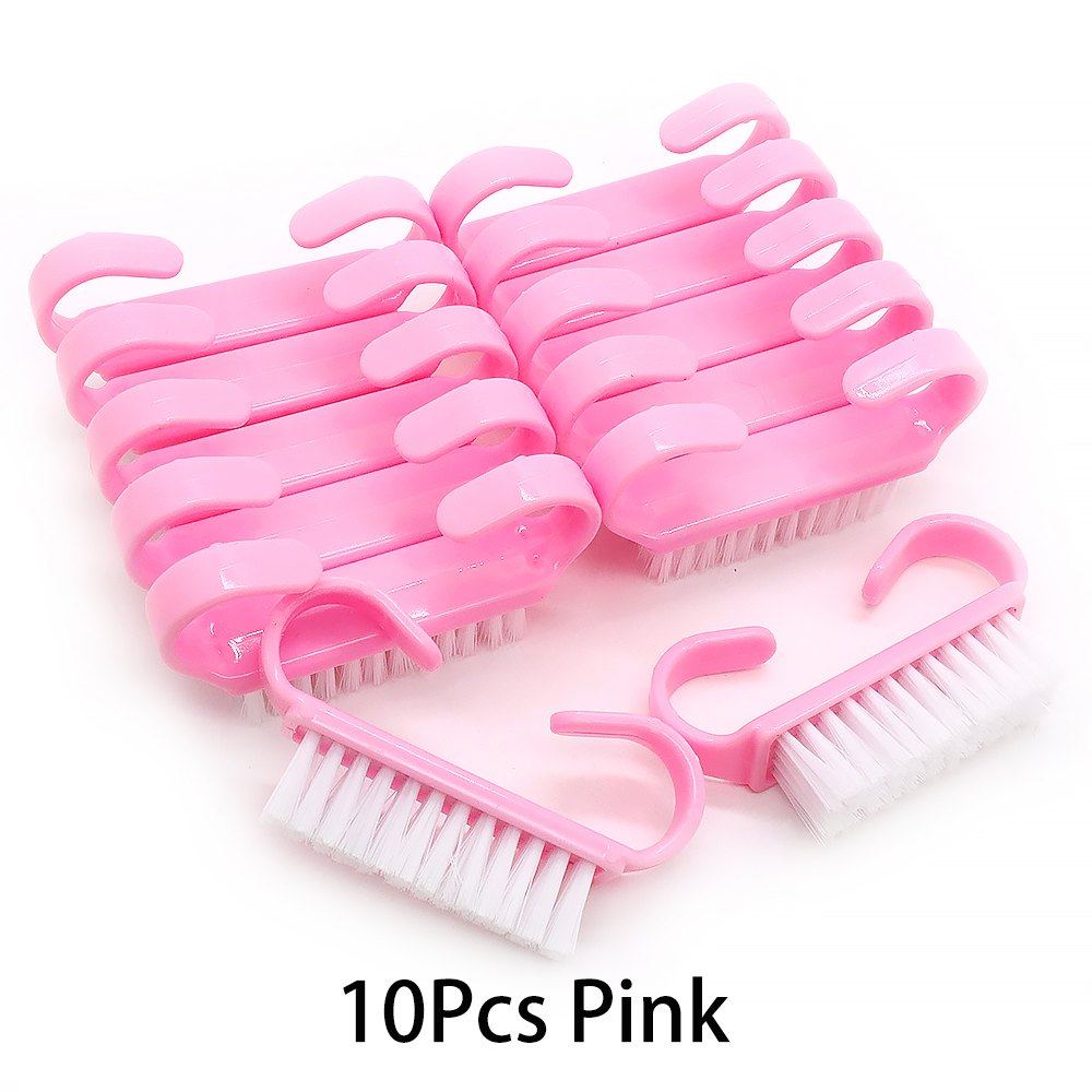 10/20/50/100 Stuks Handgreep Nagelborstel Vingernagel Scrub Schoonmaken Nagelborstels Cleaner Nail scrubber Bulk Voor Mannen Vrouwen JEARLYU: MULTI