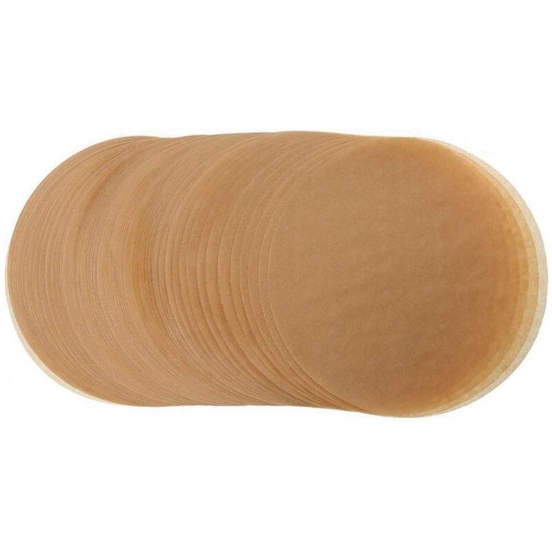 7 Inch Premium Brown Parchment Paper Liners For Round Cake Pans Circle Unbleached Parchment Paper Cookie Baking Sheets Non-Sti