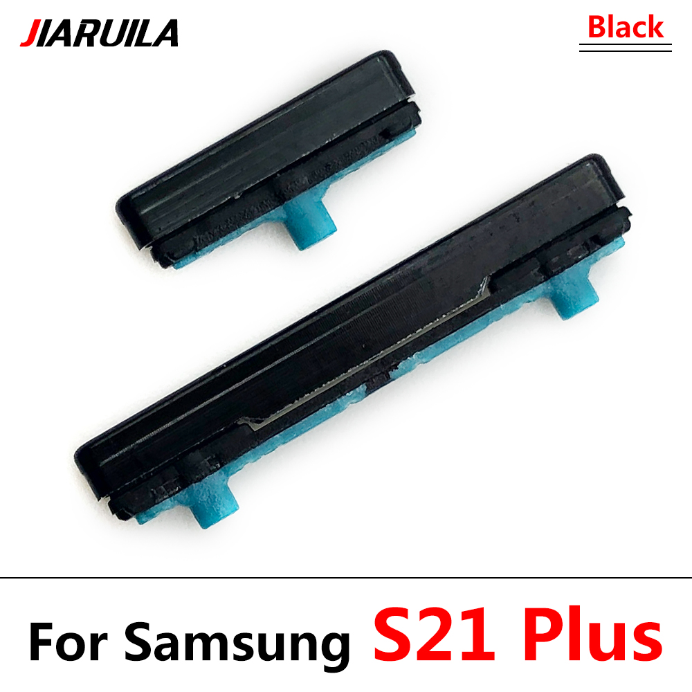 Side Power Key + Volume Knop Voor Samsung Galaxy S21 Plus / S20 Fe / S20 Ultra Volume Power knop Kant Sleutel: S21 Plus Black