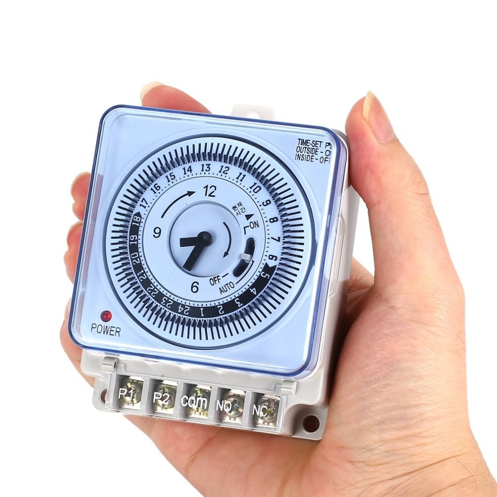 Mechanical Relay Timer 230V Time Counter Reminder 15min 24h Kitchen Countdown Energy Saving Controller Industrial Timing Switch