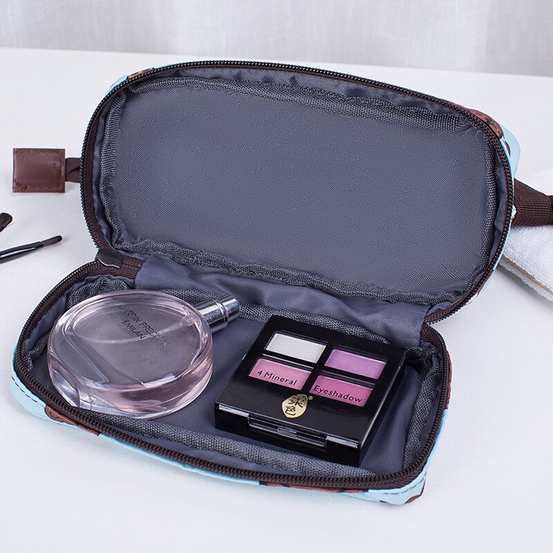 Dubbele Laag Flamingo Cosmetische Tas Vrouwen Make Up Bag Travel Hoge Capaciteit Make Toilettas Kits Necessaire functionele tas
