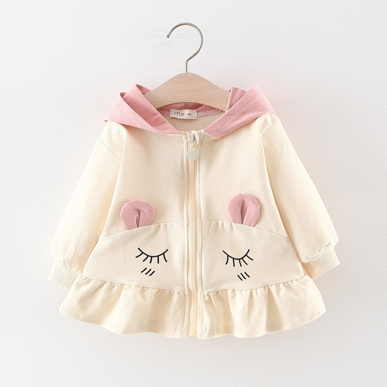 Manteaux d'automne et d'hiver pour bébés filles | Manteaux pour bébés, vêtements pour enfants 0-24M, avec nœud à carreaux, pour l'automne et l'hiver: Beige / 3-6M