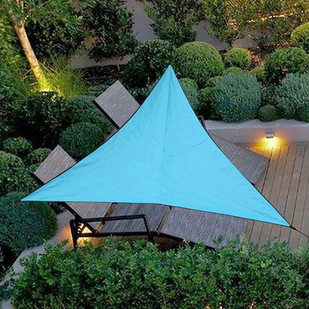 3m slidstærkt udendørs vandtæt trekant baldakin fortelt praktisk multifunktionel vandring camping gårdhave solskærm telt: B