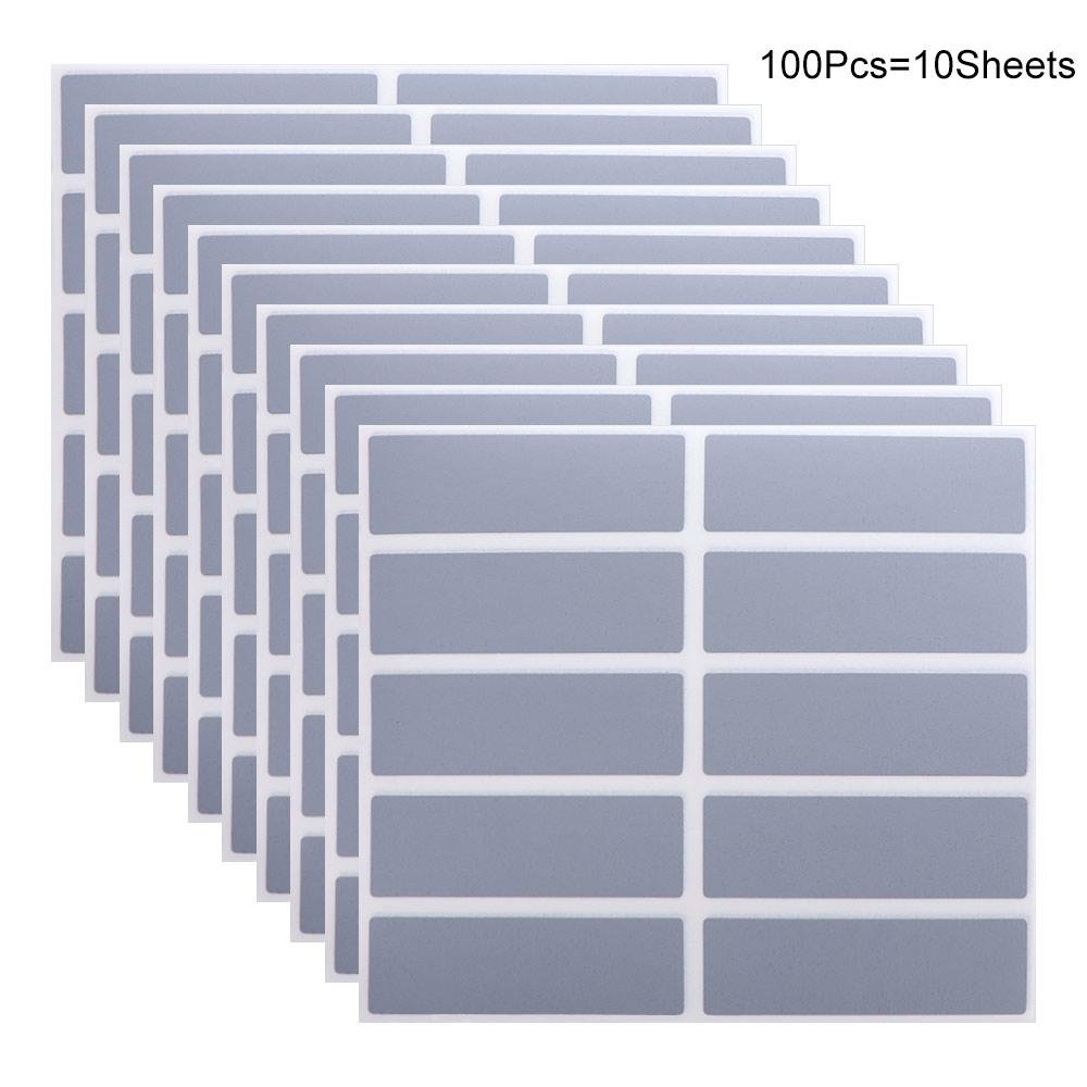 100pcs Rectangular Scraping Stickers Scratch Cards Adhesive Scratch Off Stickers Funny Scratch Off Cards: Default Title