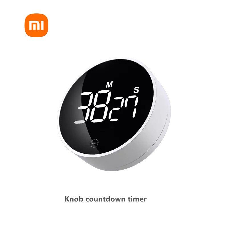 xiaomi mijia Miiiw Digital Kitchen Timer Magnetic Countdown Timer with 3 Volume Levels 2 Non-Slip Pads Egg with Large LED Screen