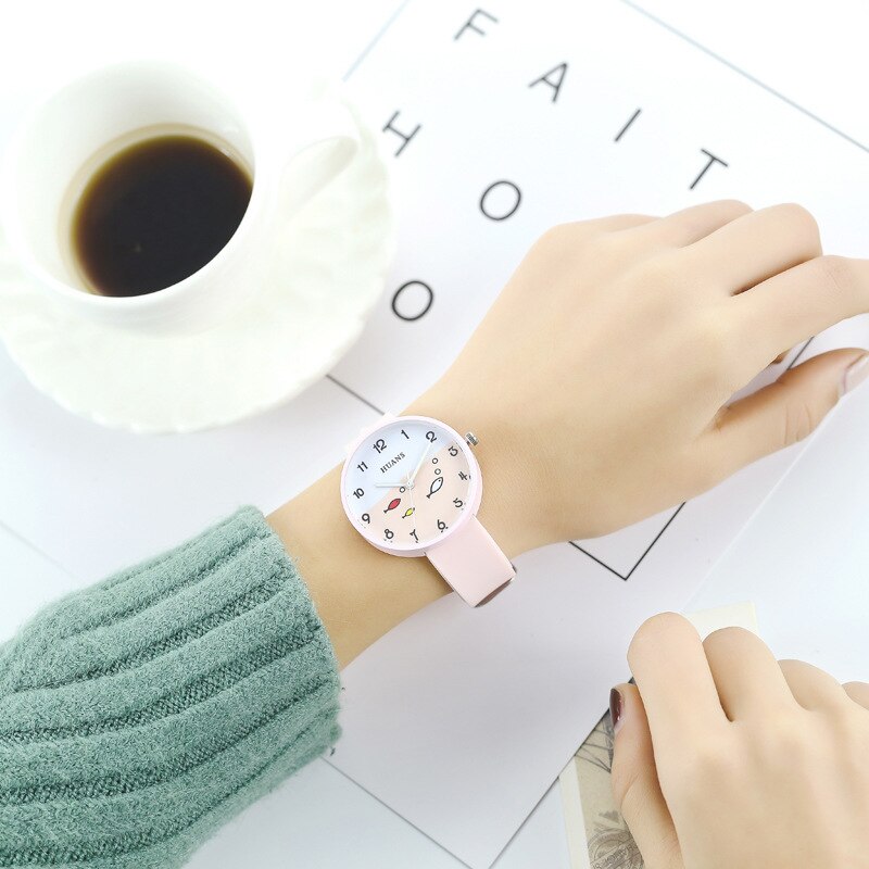 Children Students Watches Children Kids Watch Boys Girls Casual Cartoon Fish Quartz Wristband Kids