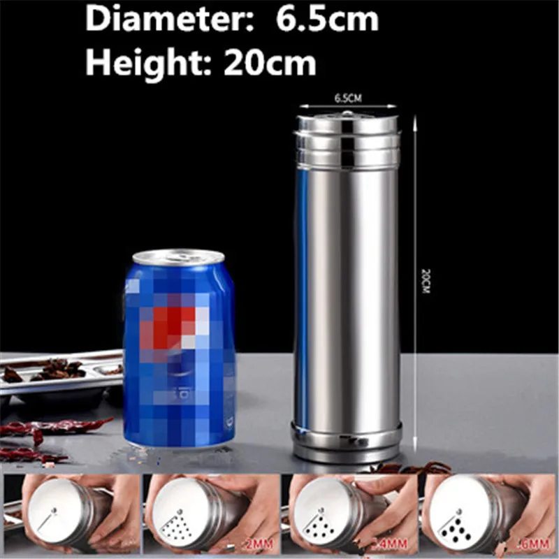 Caja de condimentos para barbacoa, tarro de comino, tarro de condimentos comercial, Caja de almacenamiento de especias, estante de especias, tarro de pimienta, pulverizador: 8