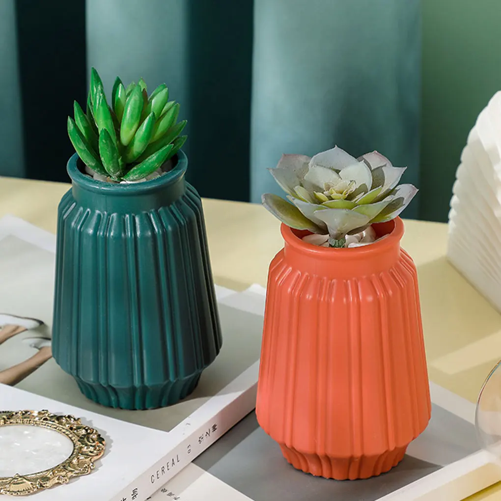 Handgemaakte Bloempot Voor Unieke Decoratie In Woonkamer Elegante Decoratie Vazen Voor Bloemen Blauw