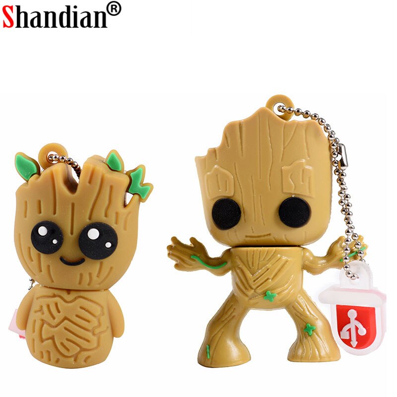 SHNADIAN del fumetto Bello Groot usb flash drive disk super heros memory stick Pen drive 4gb 8gb 16gb 32gb 64gb Creativo pendrive