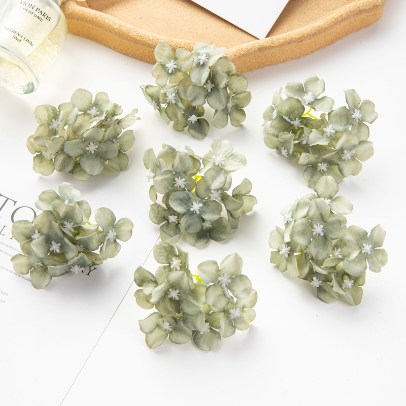 10Pcs Artificial Flowers Wedding Centerpieces for Tables Outdoor Garden Home Decoration Party Christmas Scrapbook Silk Hydrangea
