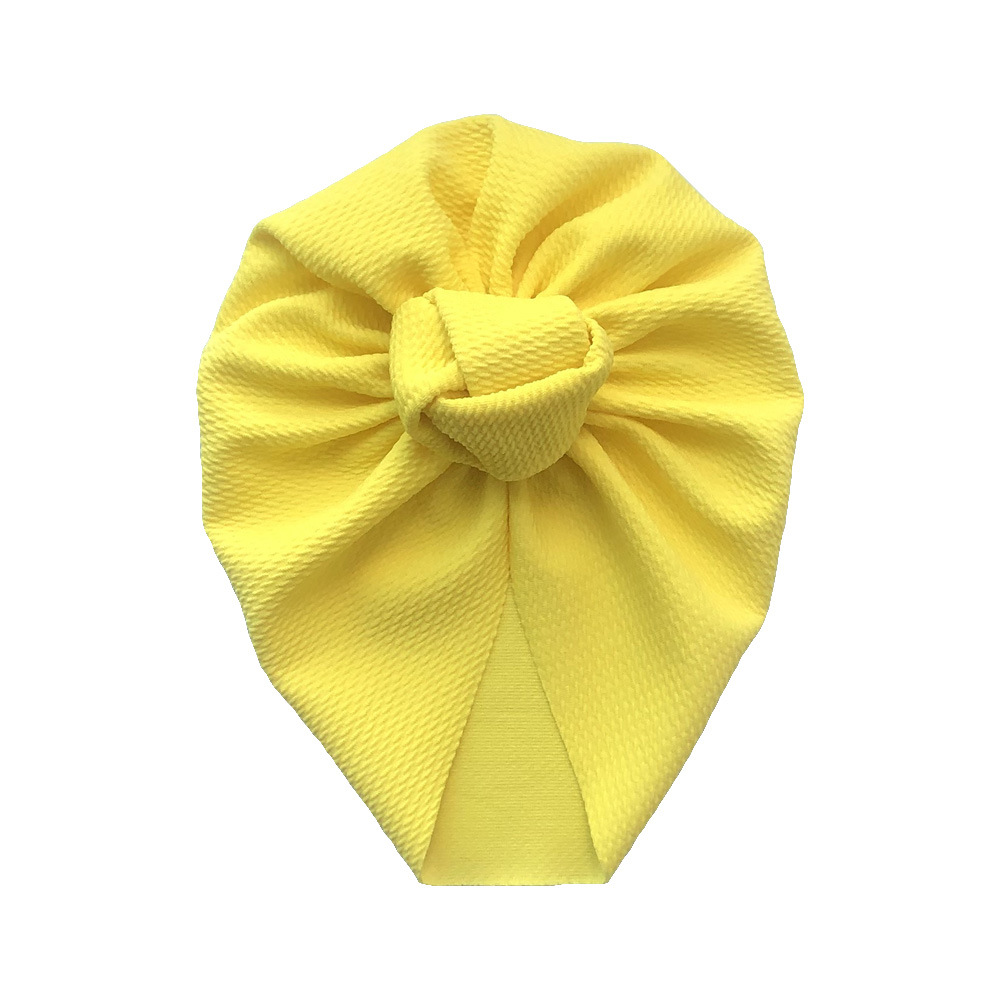 Crianças chapéu atado chapéu recém-nascido grão de milho gorro do bebê cor sólida kink chapéu fotografia adereços meninos e meninas acessórios: 886 Bright Yellow