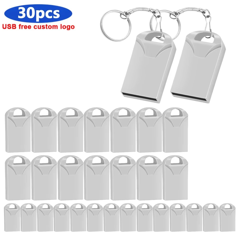 30 teile/los Individuelles Logo USB-Stock Kuli Antrieb USB 2,0-Stock 64GB 32GB 16GB Blitz-Speicher Stock 128GB U Disk für Fotografie: Beige / 2GB