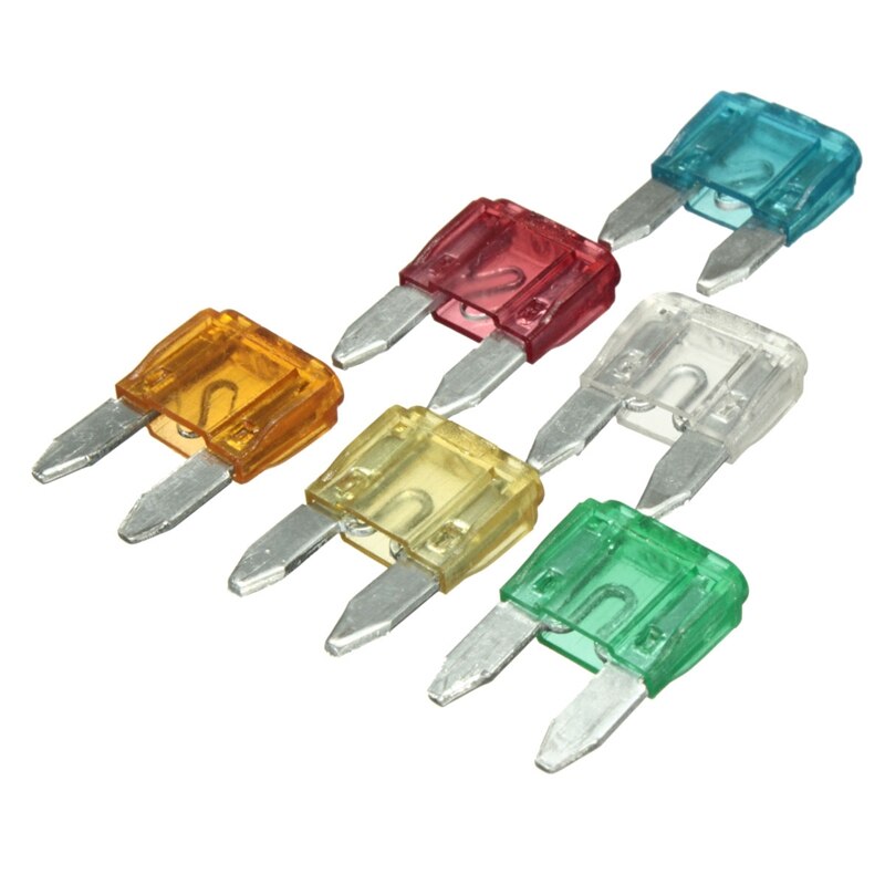 Waterproof In Line Mini Blade Fuse Holder with 6 Fuses 12V Car Automotive 5A 10A 15A 20A 25A 30A 14 AWG Auto Car Fuse Holder